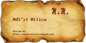 Mözl Milica névjegykártya